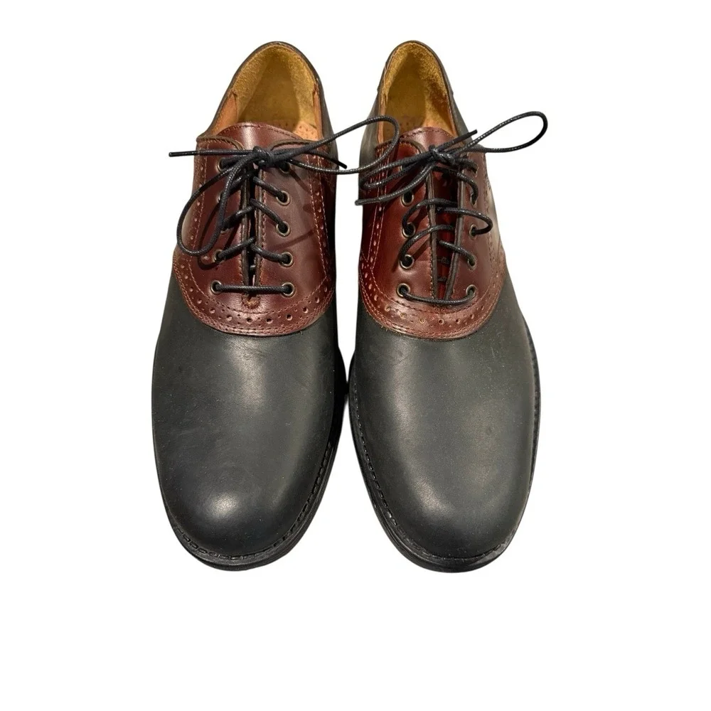 Johnston And Murphy Aristocraft Vintage Shoes Brown & Black Two Tone 8M EUC